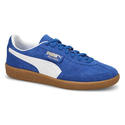 Mens Palermo Lace Up Sneaker - Cobalt Glaze/White