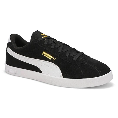 Mens Club ll Lace Up Sneaker - Black/White/Gold