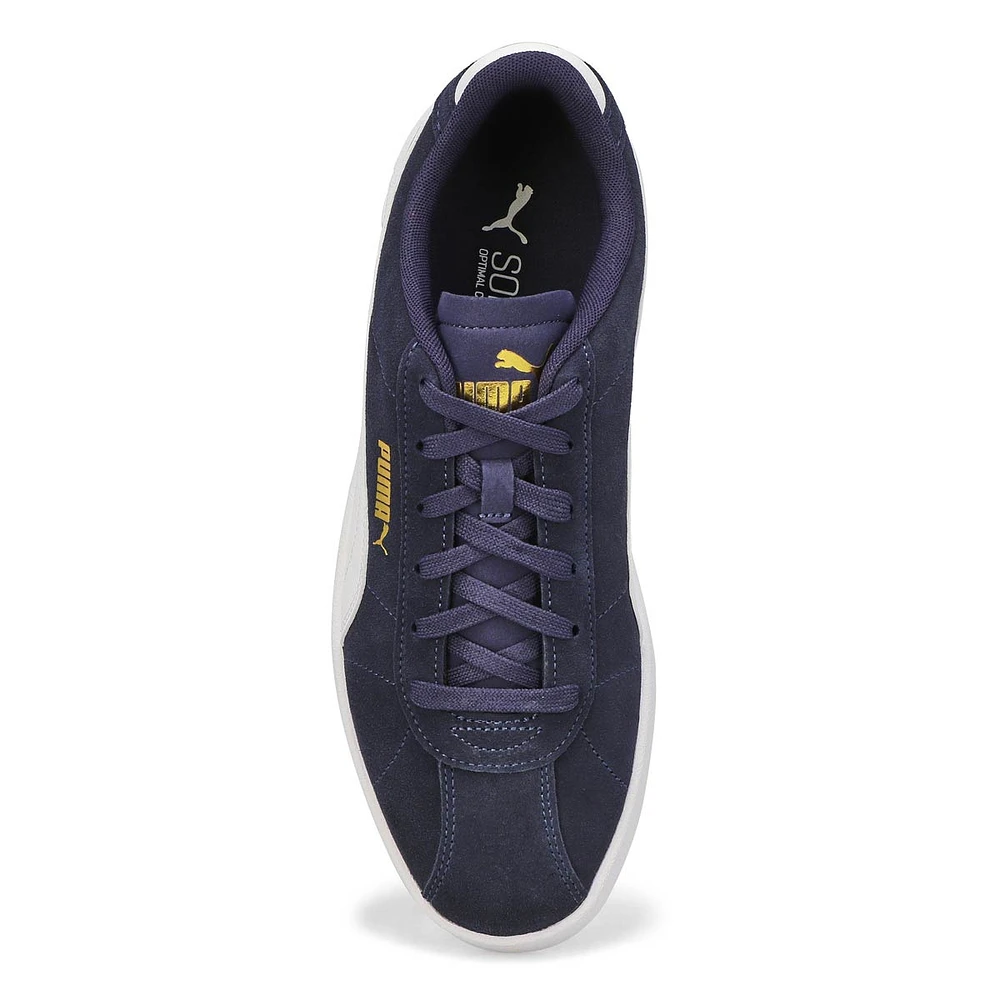 Mens Club ll Lace Up Sneaker - Navy/White/Gold