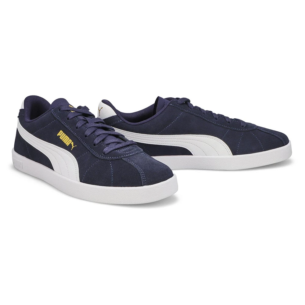 Mens Club ll Lace Up Sneaker - Navy/White/Gold