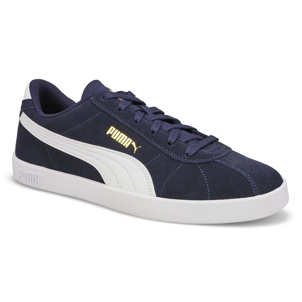 Mens Club ll Lace Up Sneaker - Navy/White/Gold