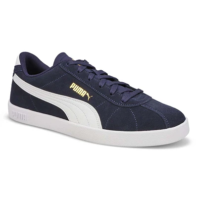 Mens Club ll Lace Up Sneaker - Navy/White/Gold