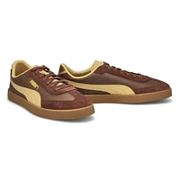 Mens Club Era ll Lace Up Sneaker - Espresso Brown/Sand Dune/Gold