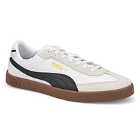 Mens Club ll Era Lace Up Sneaker -  White/Black/Vapor Gray