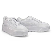 Womens Karmen II Idol Platform Sneaker - White/White/Silver