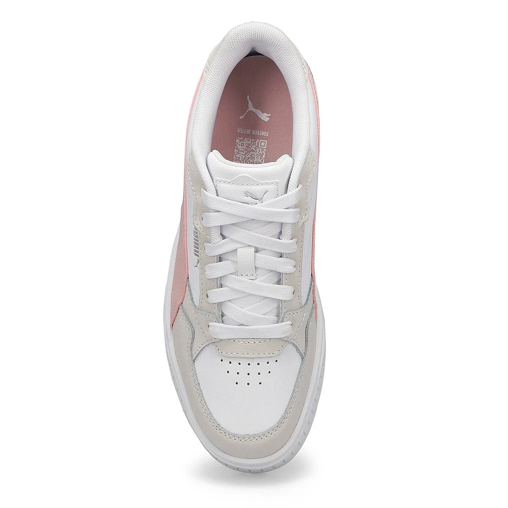 Womens Karmen II Idol Platform Sneaker - White/Mauve/Grey