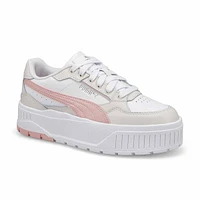 Girls  Karmen II Idol Jr Platform Sneaker - White/Mauve Mist/Feather Gray