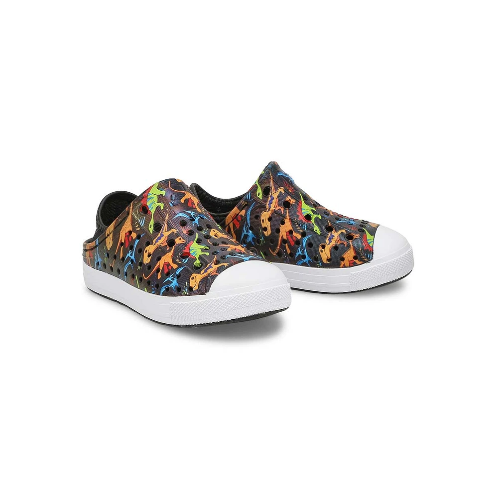 Infants Guzman Steps Lil Dino Slip On Shoe - Black/Multi