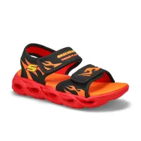 Boys Themo-Splash Sandal - Black/Red