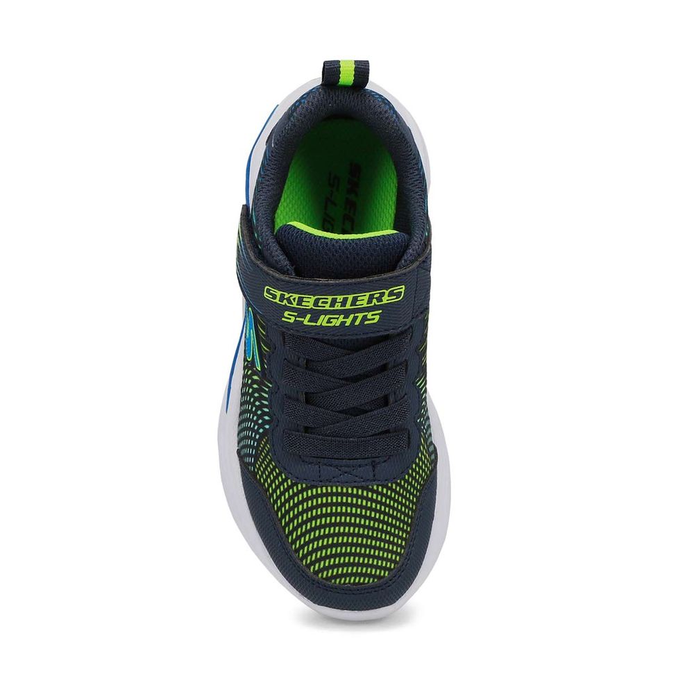 Boys Erupters IV Light Up Sneaker - Navy/Lime