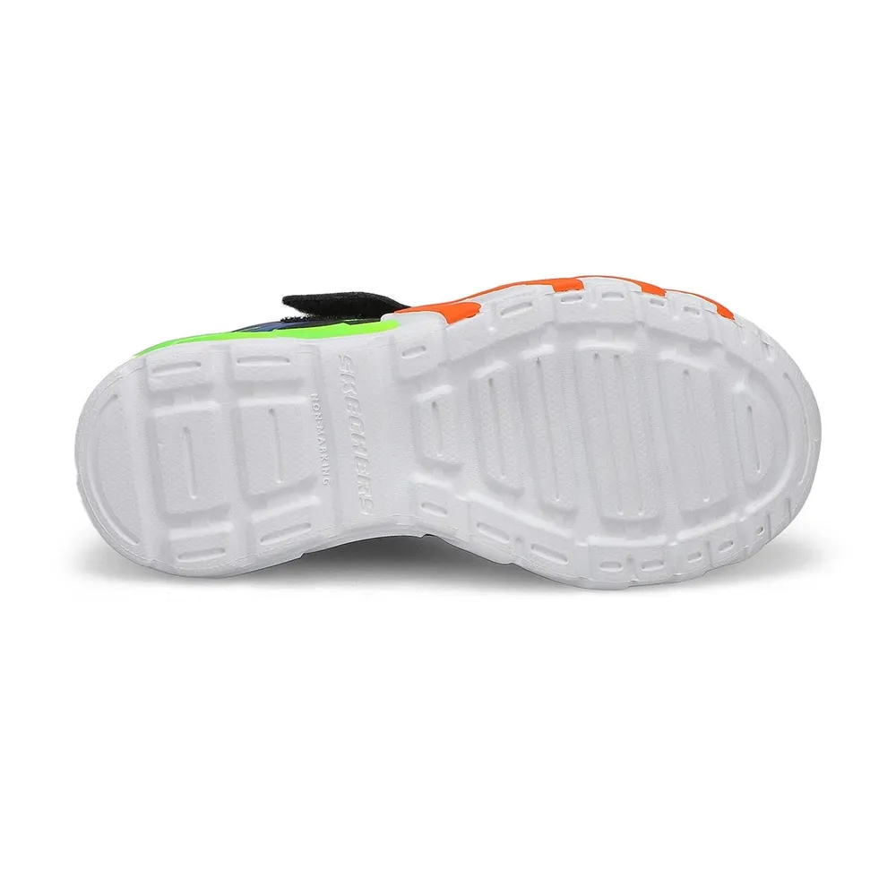 Boys Flex Glow Belt Light Up Sneaker - Black/Lime