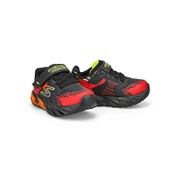 Infants  S Lights Flex-Glow Bolt Sneaker - Black/Red