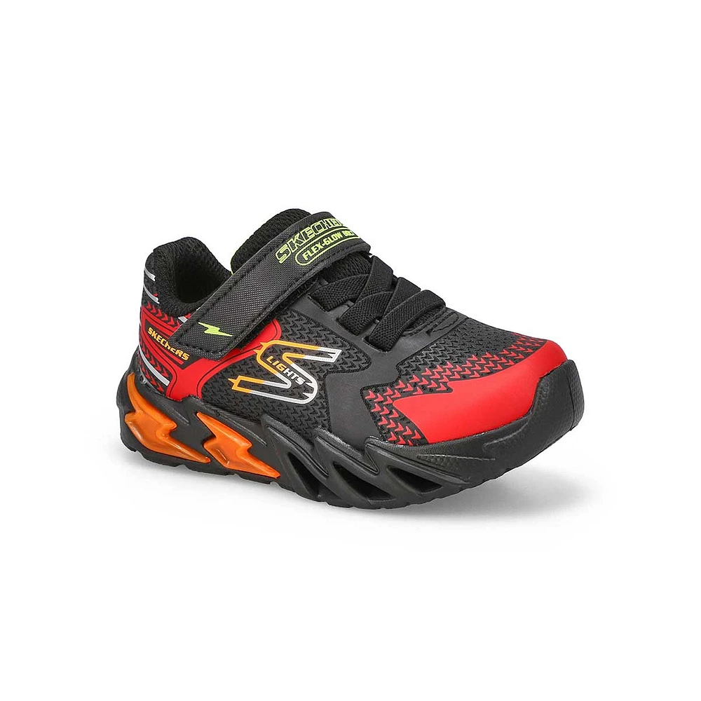 Infants  S Lights Flex-Glow Bolt Sneaker - Black/Red