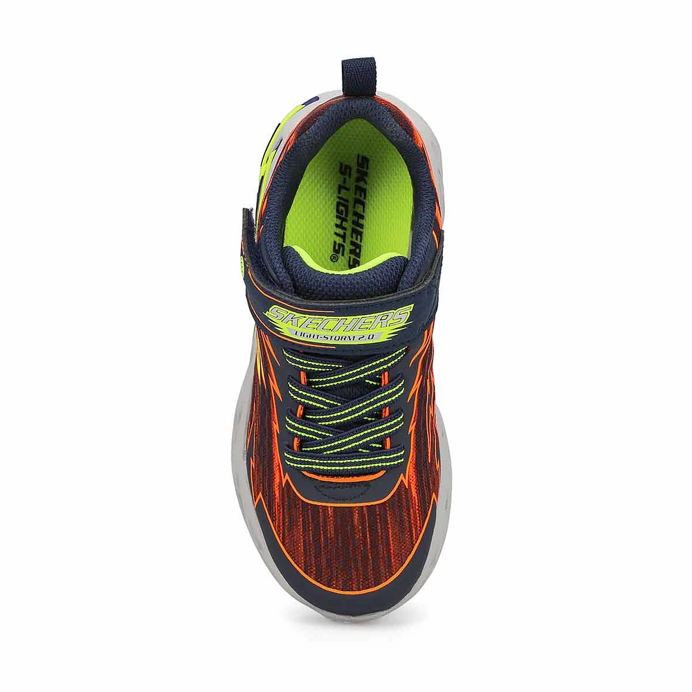 Boys  Light Storm 2.0 Sneaker - Navy/Orange