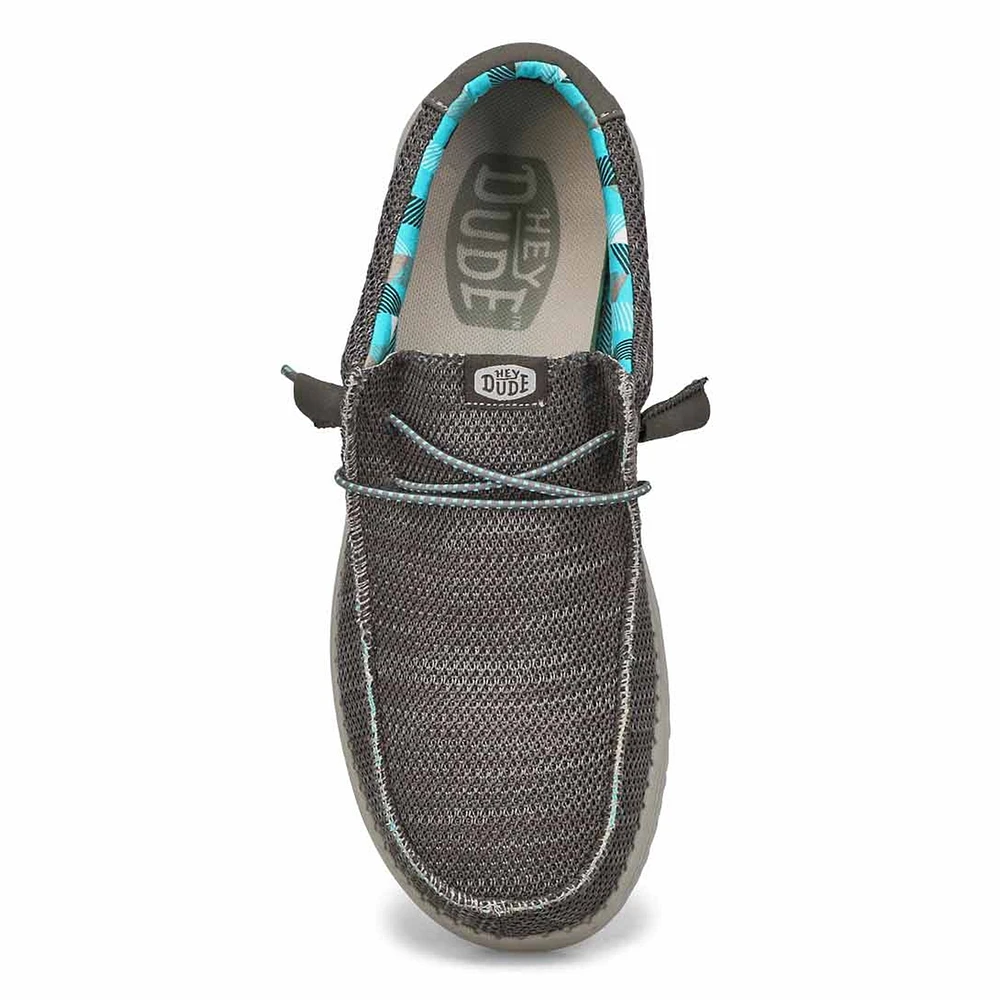 Mens Wally Sox Casual Shoe - Charcoal