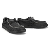 Mens Wally Sox Micro Casual Shoe - Black