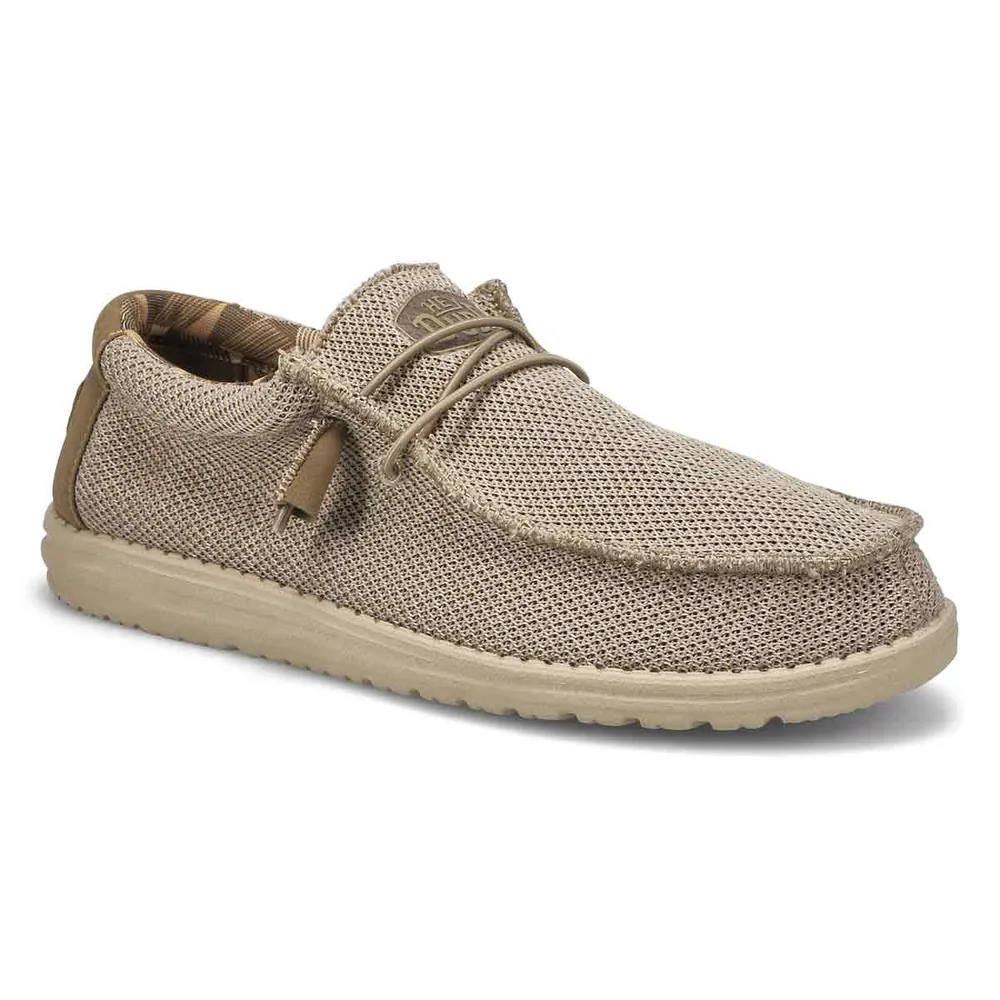 Mens Wally Sox Casual Shoe - Beige