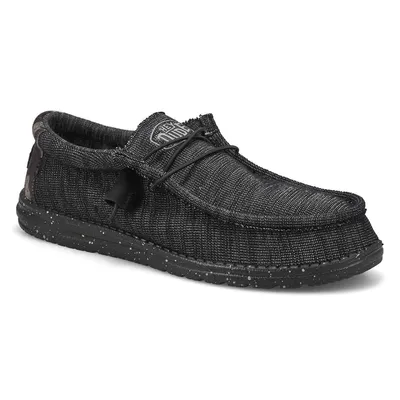 Mens Wally Stretch Poly Casual Shoe - Midnight