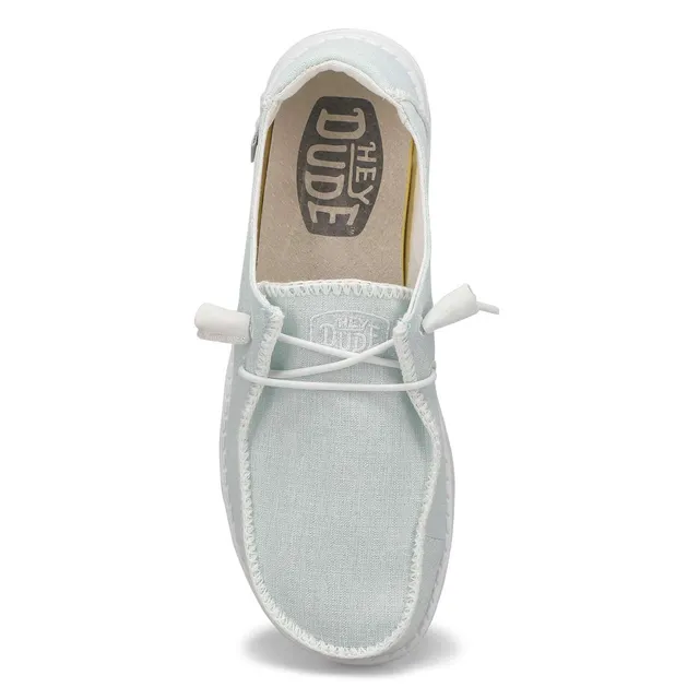 Womens Hey Dude Wendy Boho Stitch White Melange