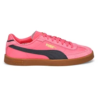 Womens Club II Era Lace Up Sneaker - Pink/Black