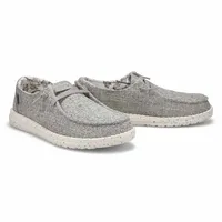 Womens Wendy Linen Casual Shoe - Iron