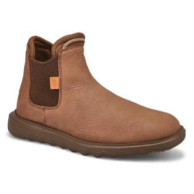 Mens Branson Craft Leather Chelsea Boot - Brown