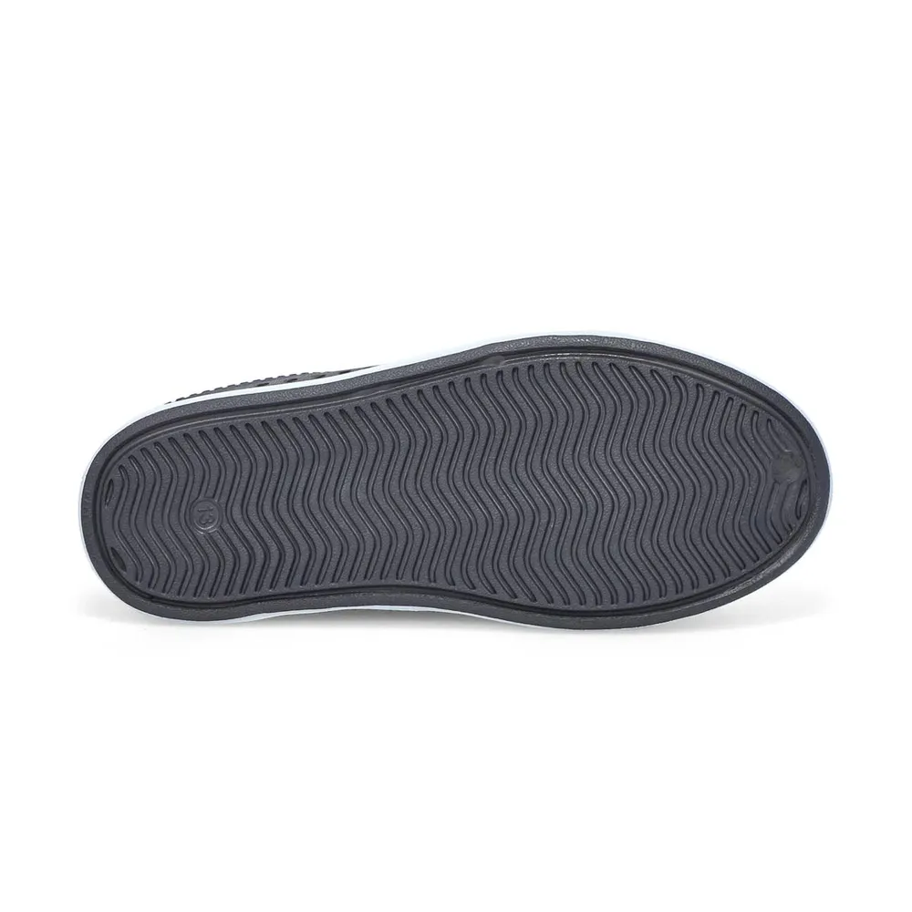 Boys Guzman Flash Slip On Shoe - Charcoal/Lime