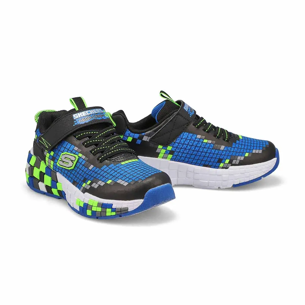 Boys Megacraft 3 Sneaker - Blue /Lime