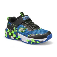 Boys Megacraft 3 Sneaker - Blue /Lime