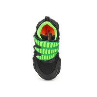 Infants B LilSaurus Claw Hunter Slip On Sneaker - Black/Lime