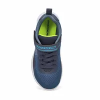 Boys Microspec Max-Ravork Sneaker - Navy/Lime