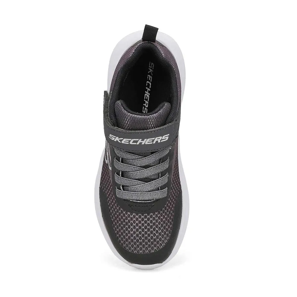 Boys Skech Fast Sneaker- Charcoal/ Black