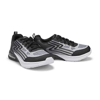 Boys  Microspec Max Advance Sneaker - Black/Charcoal