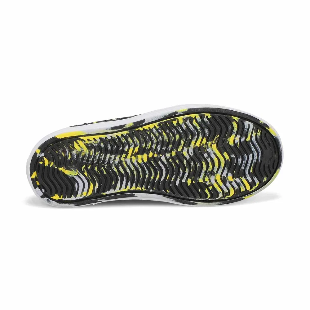 Boys Guzman Steps Solar Surge Sneaker - Black/Yellow