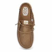 Womens Wendy Slip Classic Canvas On Shoe - Walnut