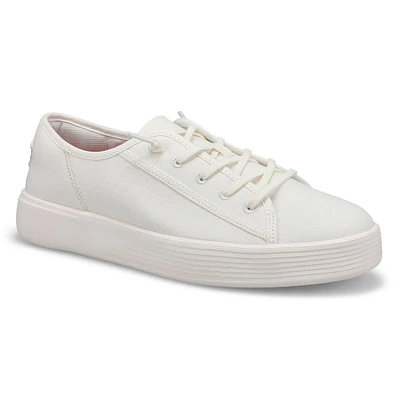 Mens Cody M Canvas Casual Sneaker - White/White