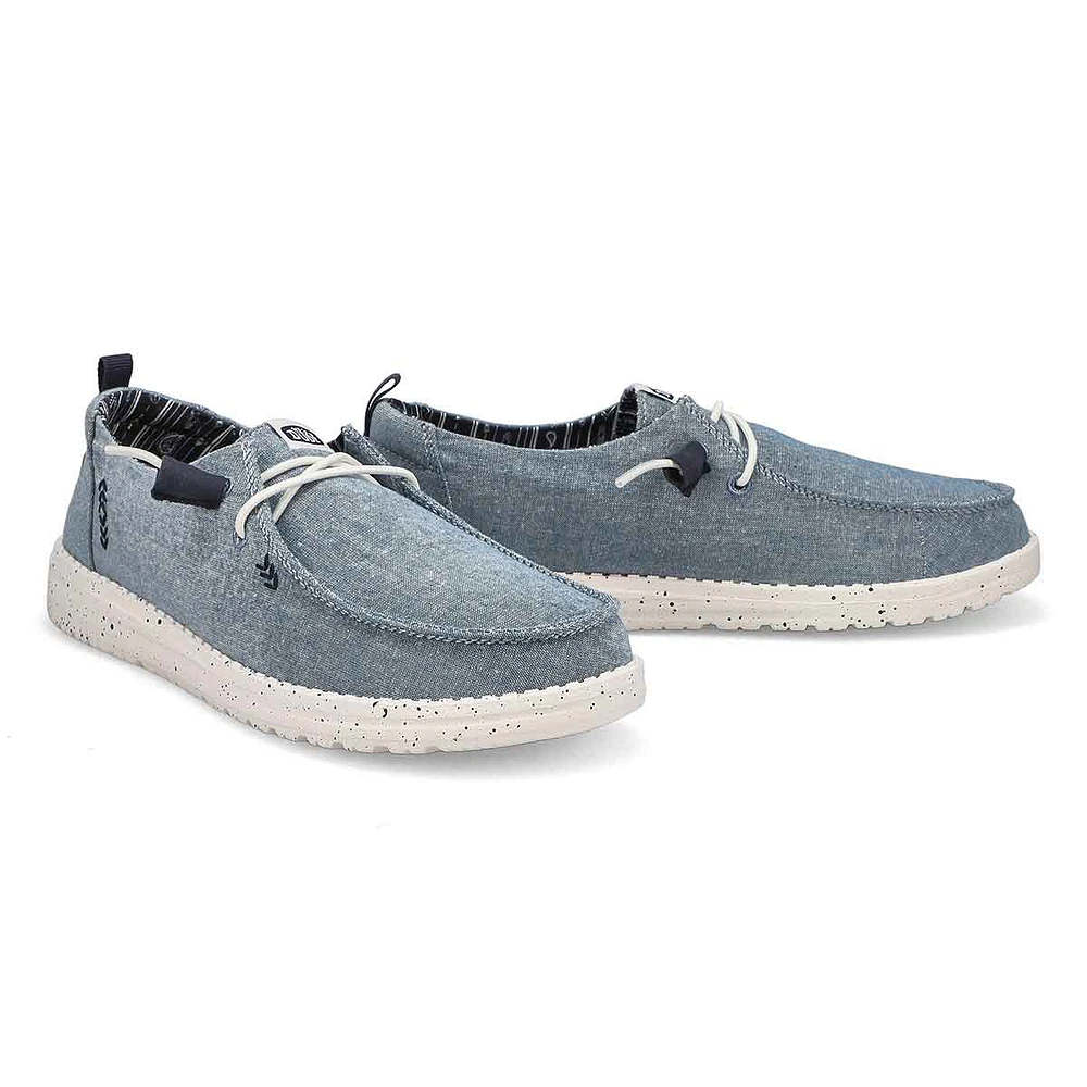 Womens Wendy Chambray Casual Shoe - Light Blue