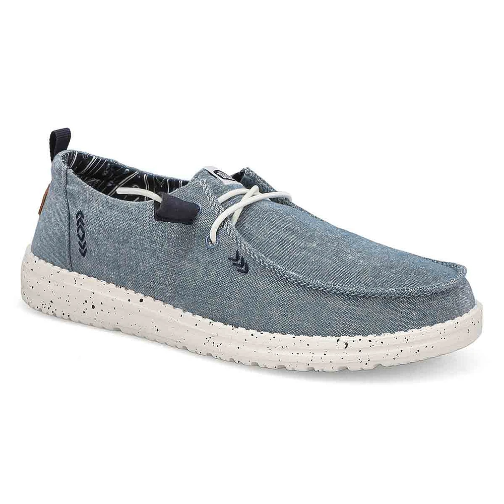 Womens Wendy Chambray Casual Shoe - Light Blue