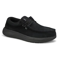 Mens Wally Comf Suede Casual Shoe - Black