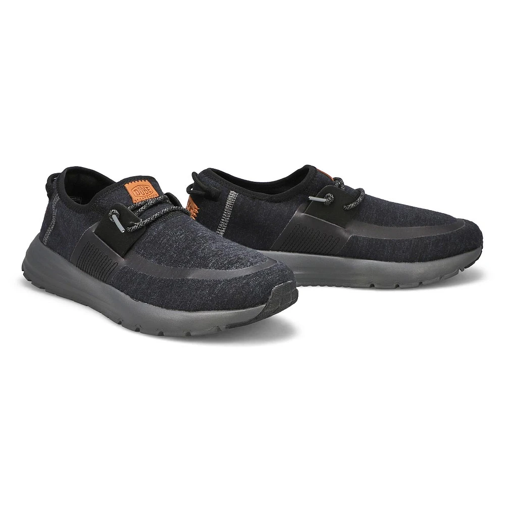 Mens Sirocco Knit Sneaker - Black/Charcoal