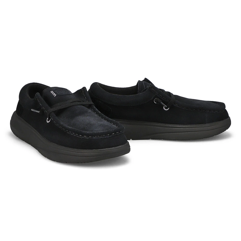 Womens Wendy Comf Suede Casual Shoe - Black