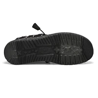 Mens Wally Skeletons Canvas Casual Shoe - Black