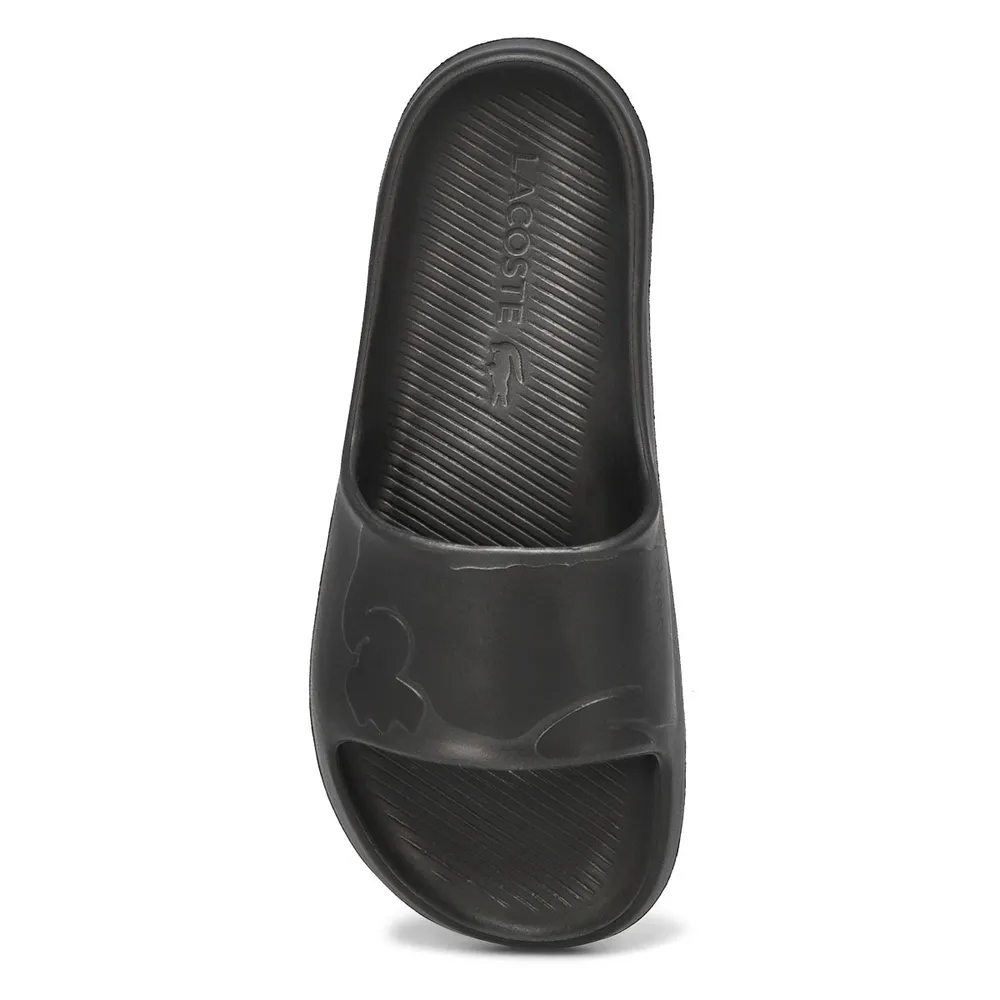Womens Croco 2.0 Slide Sandal - Black/Black