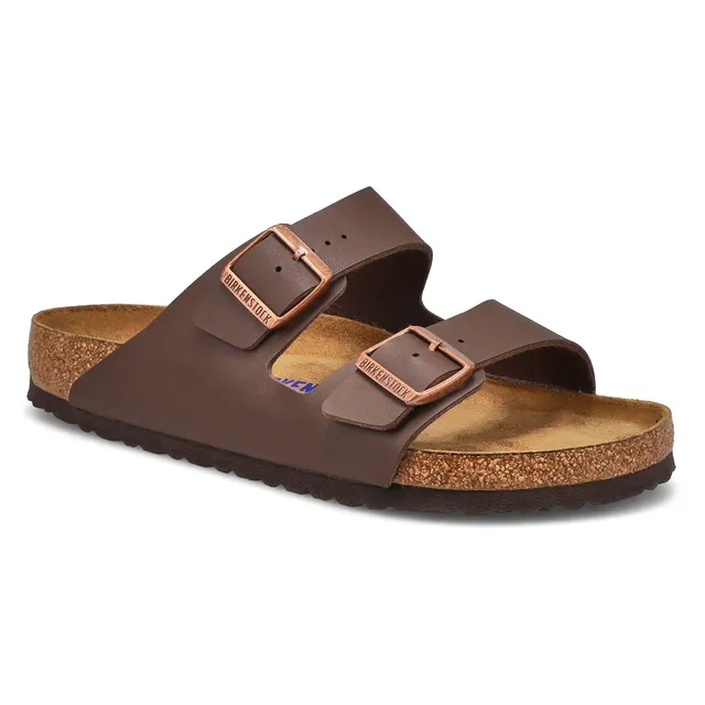 Mens Arizona Birko-Flo 2 Strap Sandal - Brown