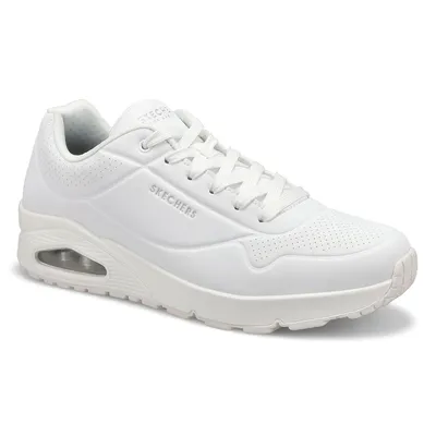 Mens Uno Stand On Air Sneaker- White/White