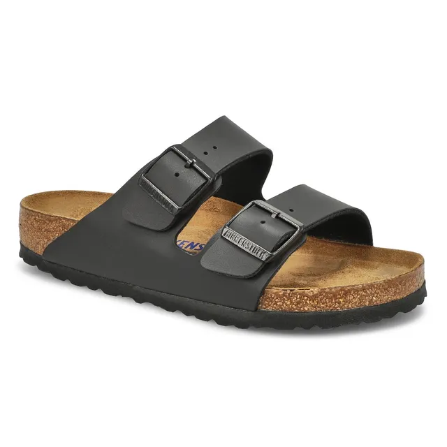 Womens Arizona Soft Birko-Flor 2 Strap Sandal - Black