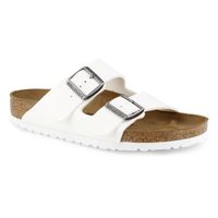 Womens Arizona Birko-Flor 2 Strap Sandal - White