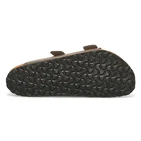 Mens Arizona Soft Oiled Leather 2 Strap Sandal - Iron
