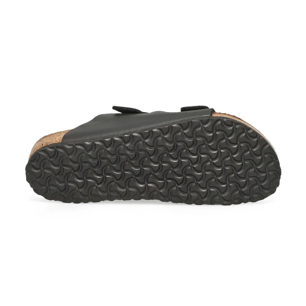 Kids Arizona Birko-Flor Narrow Sandal - Black