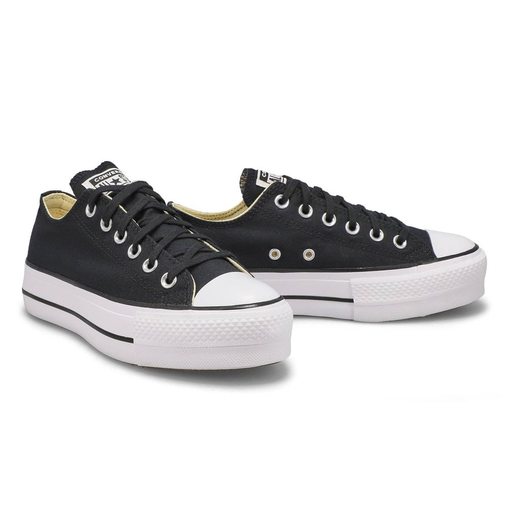 Womens Chuck Taylor All Star Lift Platform Sneaker - Black/White